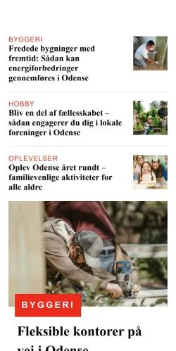 Anteprima del sito odenselivet.dk, media di Danimarca per articoli sponsorizzati