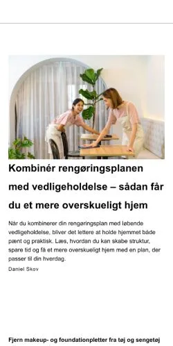 Anteprima del sito omrengoering.dk, media di Danimarca per articoli sponsorizzati