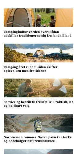 Anteprima del sito outdoorportal.dk, media di Danimarca per articoli sponsorizzati