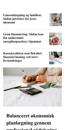 Podgląd witryny rabatlaan.dk, medium z kraju Dania do artykułów sponsorowanych