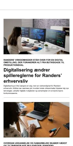 Anteprima del sito randersinfo.dk, media di Danimarca per articoli sponsorizzati
