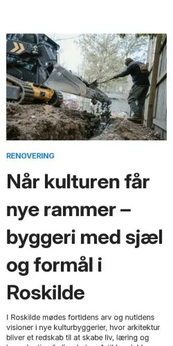 Anteprima del sito roskildemagasinet.dk, media di Danimarca per articoli sponsorizzati