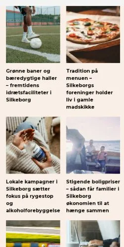 Anteprima del sito silkeborgtidende.dk, media di Danimarca per articoli sponsorizzati