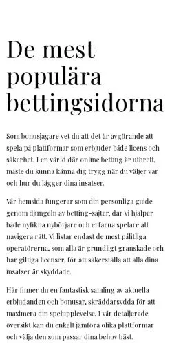 Anteprima del sito sportinsats.se, media di Svezia per articoli sponsorizzati