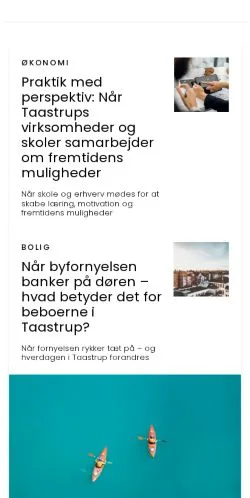 Podgląd witryny taastrupkanalen.dk, medium z kraju Dania do artykułów sponsorowanych