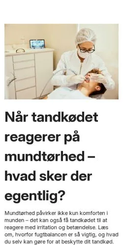 Anteprima del sito tandpriser.dk, media di Danimarca per articoli sponsorizzati