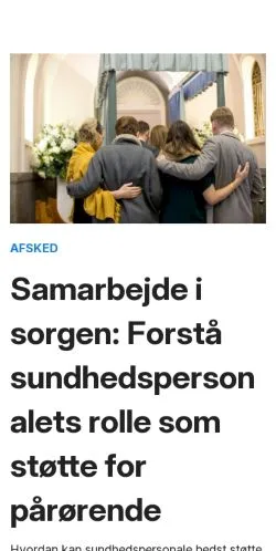 スポンサード記事向けのデンマークメディア、tidtilfamilien.dkのサイトプレビュー