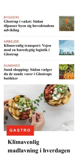 Podgląd witryny voresglostrup.dk, medium z kraju Dania do artykułów sponsorowanych