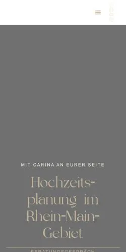 Anteprima del sito Carinas Hochzeitsplanung, media di Germania per articoli sponsorizzati