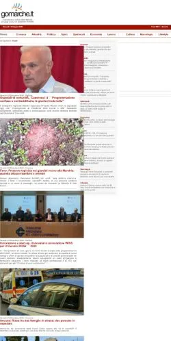 Forhåndsvisning av nettstedet GoMarche, medium fra Italia for sponsede artikler