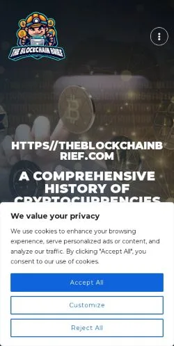 Aperçu du site The Blockchain Brief, média de États-Unis pour articles sponsorisés