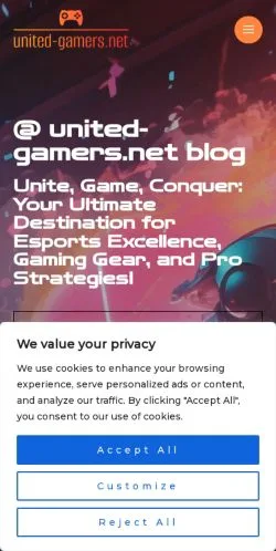 Anteprima del sito United Gamers, media di Stati Uniti per articoli sponsorizzati
