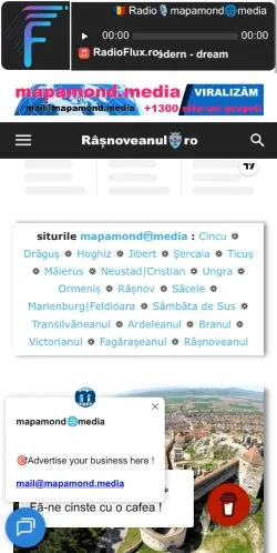 Anteprima del sito Râșnoveanul, media di Romania per articoli sponsorizzati