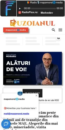 Anteprima del sito Buzoianul, media di Romania per articoli sponsorizzati
