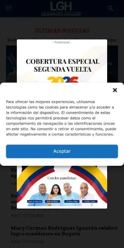 Anteprima del sito Laguajirahoy, media di Spagna per articoli sponsorizzati