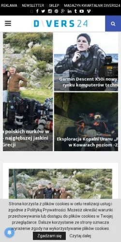 Forhåndsvisning af Divers24, medie fra Polen til sponsorerede artikler