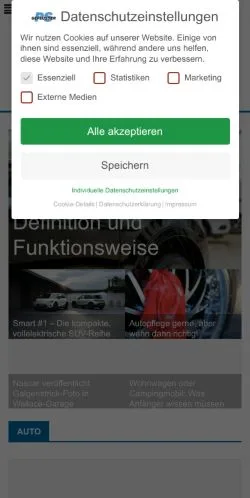 Anteprima del sito PS-Geflüster, media di Germania per articoli sponsorizzati
