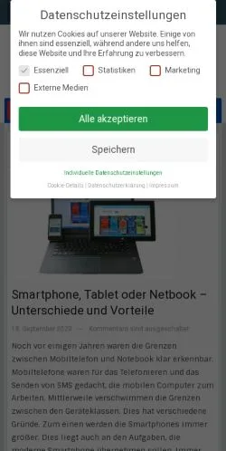 Anteprima del sito Netbook Kaufberatung, media di Germania per articoli sponsorizzati
