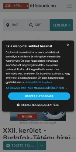 Anteprima del sito Ittlakunk Budafok-Tétény, media di Ungheria per articoli sponsorizzati