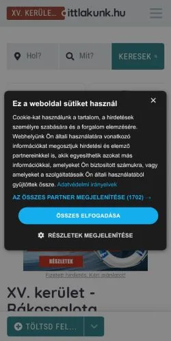 스폰서 기사용 헝가리 매체 Ittlakunk XV. Kerület 사이트 미리보기