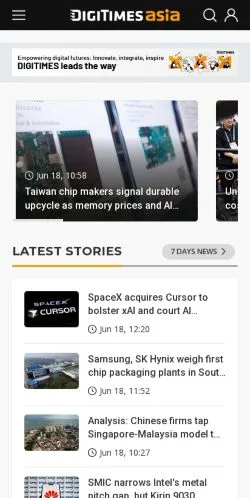 Forhåndsvisning af DIGITIMES, medie fra USA til sponsorerede artikler