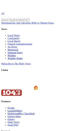Anteprima del sito Westcentralonline, media di Stati Uniti per articoli sponsorizzati