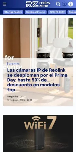 Vorschau der Website RedesZone, Medium aus Spanien für gesponserte Artikel