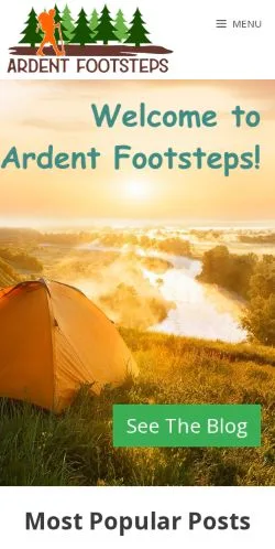 스폰서 기사용 미국 매체 Ardent Footsteps 사이트 미리보기