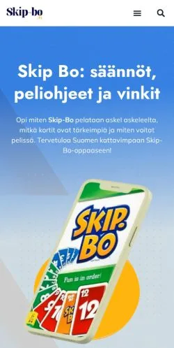 スポンサード記事向けのフィンランドメディア、Skip Boのサイトプレビュー