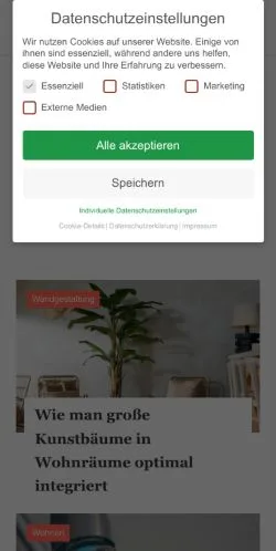 Anteprima del sito Mein Wohnparadies, media di Germania per articoli sponsorizzati