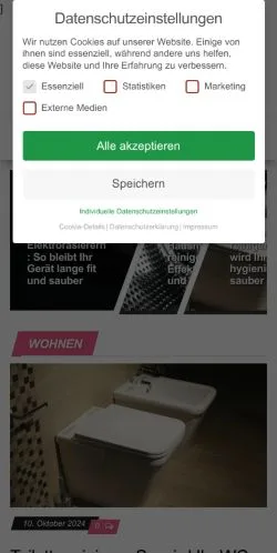 Anteprima del sito Meine Haushaltstipps, media di Germania per articoli sponsorizzati