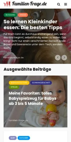 Anteprima del sito Familien-Frage, media di Germania per articoli sponsorizzati