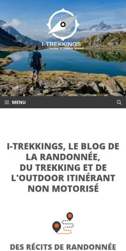 Voorbeeld van de site I-Trekkings, medium uit Frankrijk voor gesponsorde artikelen
