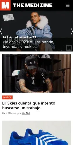 Vorschau der Website The Medizine, Medium aus Spanien für gesponserte Artikel