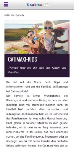 Anteprima del sito Catimaxi-Kids, media di Germania per articoli sponsorizzati