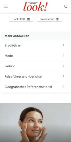 スポンサード記事向けのオーストリアメディア、LOOK!のサイトプレビュー