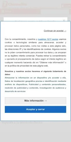Anteprima del sito ChannelBiz, media di Spagna per articoli sponsorizzati