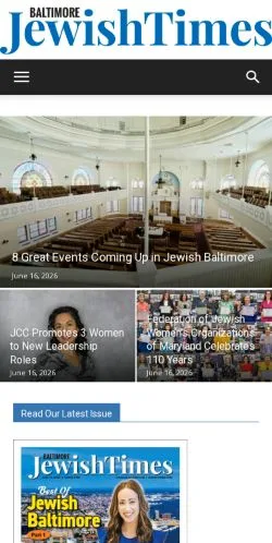 Anteprima del sito Baltimore Jewish Times, media di Stati Uniti per articoli sponsorizzati