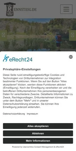 Anteprima del sito Rennsteig, media di Germania per articoli sponsorizzati