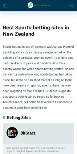 Anteprima del sito Sports Betting, media di Stati Uniti per articoli sponsorizzati