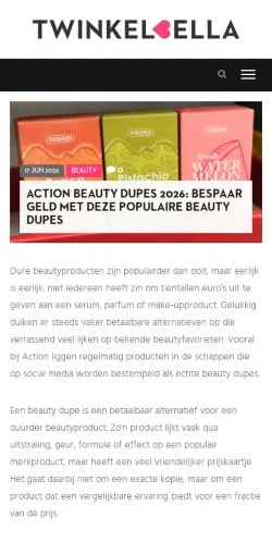 Anteprima del sito Twinkelbella, media di Paesi Bassi per articoli sponsorizzati
