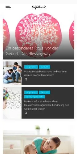 Anteprima del sito Babytalk, media di Germania per articoli sponsorizzati