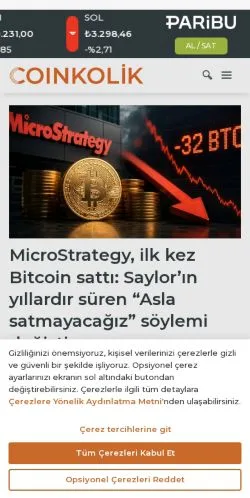 Anteprima del sito Coinkolik, media di Turchia per articoli sponsorizzati