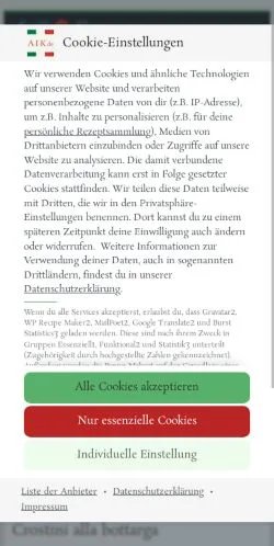 Podgląd witryny Matta's Authentic Italian, medium z kraju Niemcy do artykułów sponsorowanych