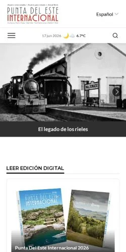 Anteprima del sito Punta Del Este Internacional, media di Spagna per articoli sponsorizzati