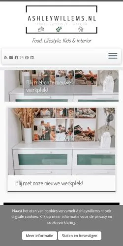 Anteprima del sito Ashley Willems Lifestyle, media di Paesi Bassi per articoli sponsorizzati