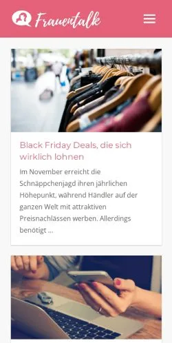 Anteprima del sito Frauentalk, media di Germania per articoli sponsorizzati
