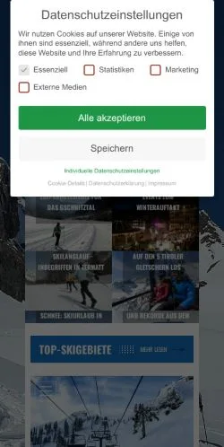 Anteprima del sito Skitravel, media di Germania per articoli sponsorizzati