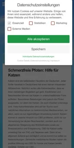 Vista previa del sitio Blog Haustiere, medio de Alemania para artículos patrocinados