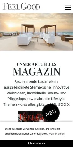 Anteprima del sito FEEL GOOD Magazin, media di Germania per articoli sponsorizzati